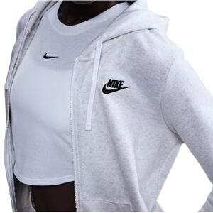 Nike Women's 2X Women Hooded Sweatshirt Logo Athletic Beige